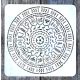  Maja mintás 20x20cm- es mandala mintás sablon2