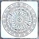  Maja mintás 20x20cm- es mandala mintás sablon2