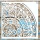 20x20cm- es sarok mandala mintás sablon DIY stencil