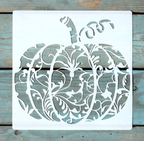 20x20cm- es sarok Halloween tök  mintás sablon DIY stencil