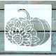 20x20cm- es sarok Halloween tök  mintás sablon DIY stencil