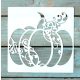 20x20cm- es sarok Halloween tök  mintás sablon DIY stencil