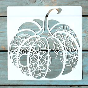 20x20cm- es sarok Halloween tök  mintás sablon DIY stencil