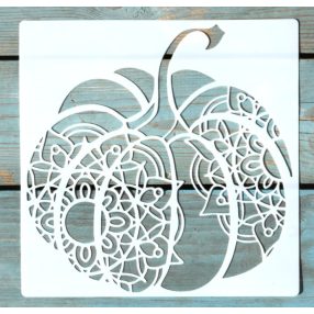 20x20cm- es sarok Halloween tök  mintás sablon DIY stencil