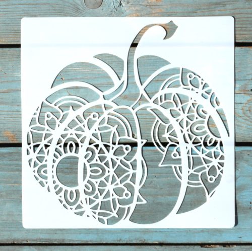 20x20cm- es sarok Halloween tök  mintás sablon DIY stencil