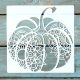 20x20cm- es sarok Halloween tök  mintás sablon DIY stencil