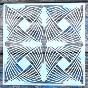 20x20cm- es  geometria mintás sablon