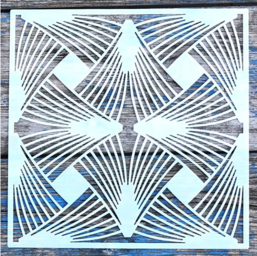 20x20cm- es  geometria mintás sablon
