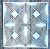 20x20cm- es  geometria mintás rétegző sablon