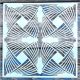 20x20cm- es  geometria mintás sablon