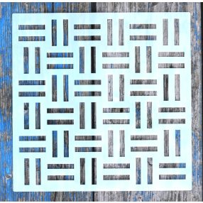 20x20cm- es  geometria mintás rétegző sablon