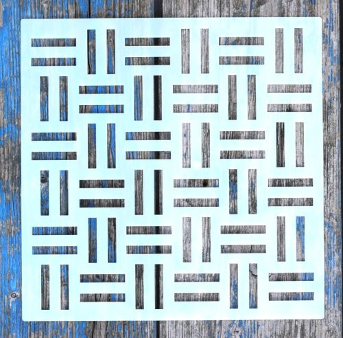 20x20cm- es  geometria mintás rétegző sablon