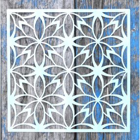 20x20cm- es  geometria mintás rétegző 3 sablon
