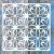 20x20cm- es  geometria mintás rétegző 3 sablon