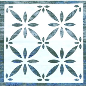 20x20cm- es  fenyő toboz mintás sablon