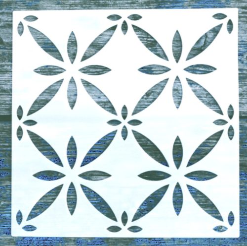 20x20cm- es  fenyő toboz mintás sablon