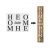 14x36/3 Home Swet Home  feliratú műanyag DIY sablon szett, festő stencil szett 3 db