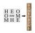 14x36/3 Home Swet Home  feliratú műanyag DIY sablon szett, festő stencil szett 3 db