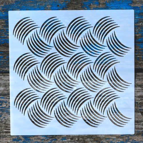 Geometria mintás 20x20 cm-es  sablon 