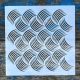 Geometria mintás 20x20 cm-es  sablon 