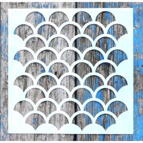 Geometria mintás 20x20 cm-es sablon 