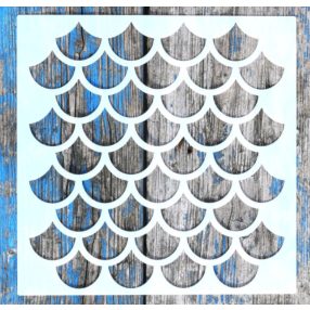 Geometria mintás 20x20 cm-es sablon 