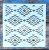 Geometria mintás 20x20 cm-es  sablon 