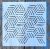Geometria mintás 20x20 cm-es  sablon 