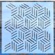 Geometria mintás 20x20 cm-es  sablon 