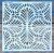 Geometria mintás 20x20 cm-es  sablon 