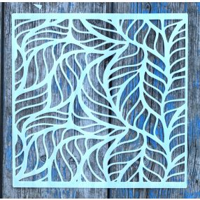 levél textúra mintás 20x20 cm-es  sablon 
