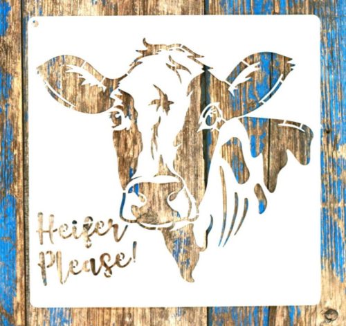  tanya mintás 20x20 cm-es festő sablon műanyag  DIY  stencil 