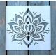 lótusz virág  mintás 20x20 cm-es  sablon műanyag DIY stencil 