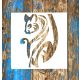 mókus mintás festő sablon 20x20 cm-es műanyag DIY stencil 