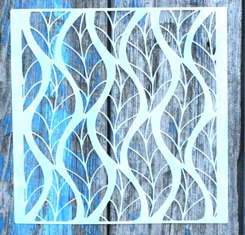 levél textúra  mintás 20x20 cm-es  sablon stencil