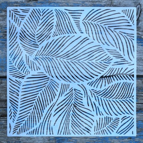 textúra mintás, festő sablon 20x20 cm-es DIY stencil