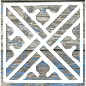   Geometria mintás,  csempe festő sablon  20x20 cm-es  DIY stencil