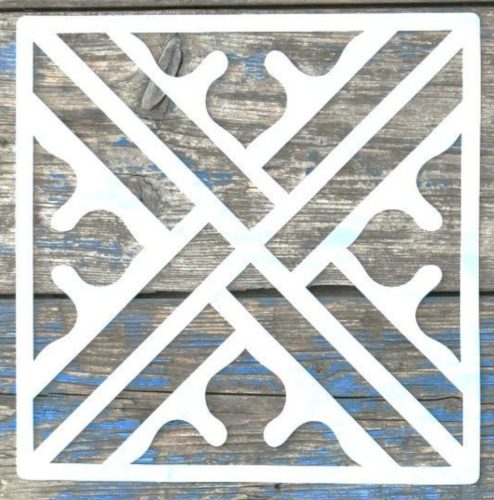 Geometria mintás,  csempe festő sablon  20x20 cm-es  DIY stencil