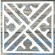 Geometria mintás,  csempe festő sablon  20x20 cm-es  DIY stencil
