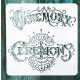 Ceremonie feliratú vintage műanyag Sablon 20x20 cm-es DIY festő stencil