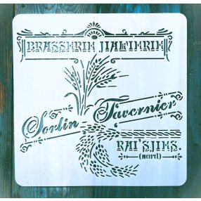  vintage műanyag Sablon 20x20 cm-es DIY festő  stencil