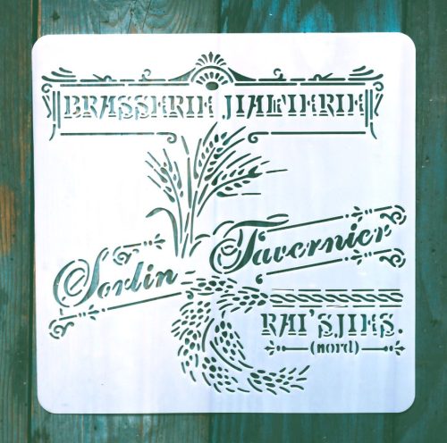  vintage műanyag Sablon 20x20 cm-es DIY festő stencil