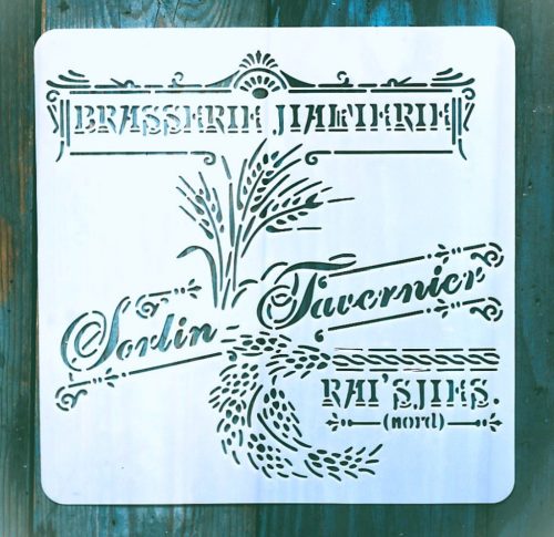  vintage műanyag Sablon 20x20 cm-es DIY festő  stencil