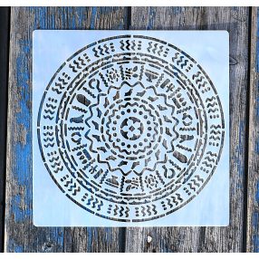  Mandala  műanyag Sablon 20x20 cm-es DIY festő  stencil