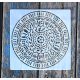  Mandala  műanyag Sablon 20x20 cm-es DIY festő  stencil
