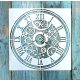 Óra mintás műanyag sablon 20x20 cm-es DIY festő  stencil