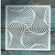 geometriai mintás műanyag sablon 20x20 cm-es DIY festő  stencil
