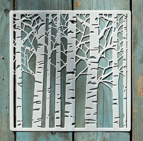 20x20cm- es fa  mintás sablon DIY stencil
