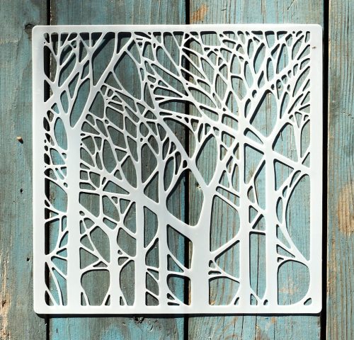 20x20cm- es fa  mintás sablon DIY stencil