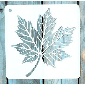 20x20cm- es falevél  mintás sablon DIY stencil